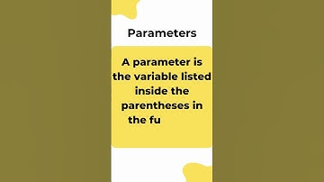 Parameters vs Arguments #shorts #computerscience #softwareengineering