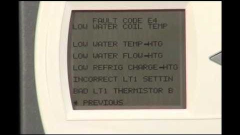 DXM2UnitFaultCodeE4LowWaterTemperature wav