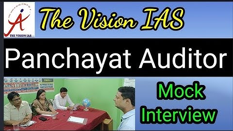 |BPSC| Panchayat auditor| Mock Interview| The Vision IAS |Ajay Kumar and Team|