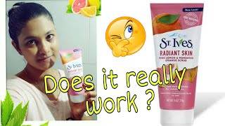 St Ives Radiant Skin Pink Lemon and Mandarin Orange Scrub Review & Demo