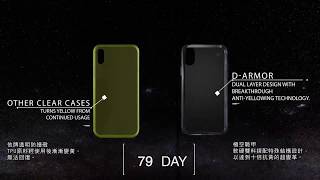 Moxbii D-Armor 極空戰甲四代 世界唯一透明不變黃軍規級防撞殼