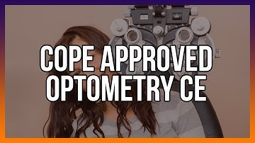 COPE Approved Optometry CE