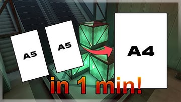 Print 2 A5 pages into 1 A4 page! (Microsoft Word)