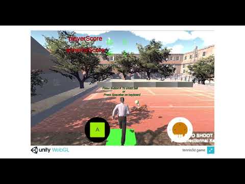 tennis game unity 3D C#
