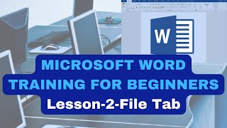MICROSFT WORD TRAINING FOR BEGINNERS | LESSON 2/5