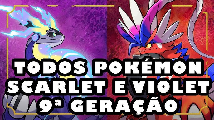 Todos os Pokemons exclusivos de Pokemon Scarlet & Violet