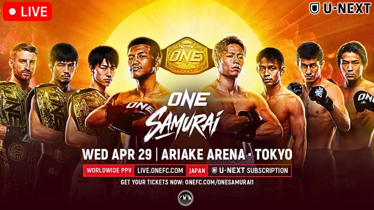ONE Samurai 1: Rodtang vs. Takeru 2 | LIVE STREAM | MMA Kickboxing 