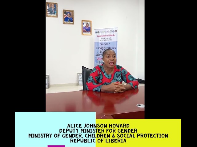 Honourable Deputy Minister Alice Howard of Liberia on the launch of Men Affirming Dignity project