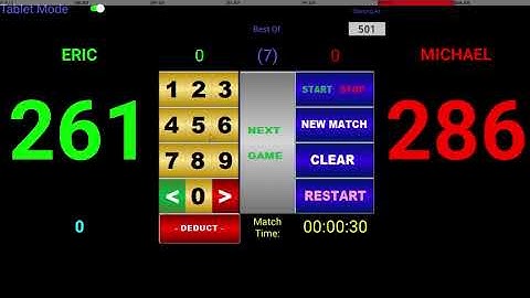 Tutorial for Sports DATA APPS Application Darts Scoreboard