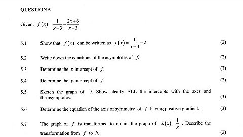 Hyperbolic function (Grade 11 and 12)