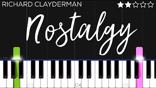 Richard Clayderman - Nostalgy | EASY Piano Tutorial