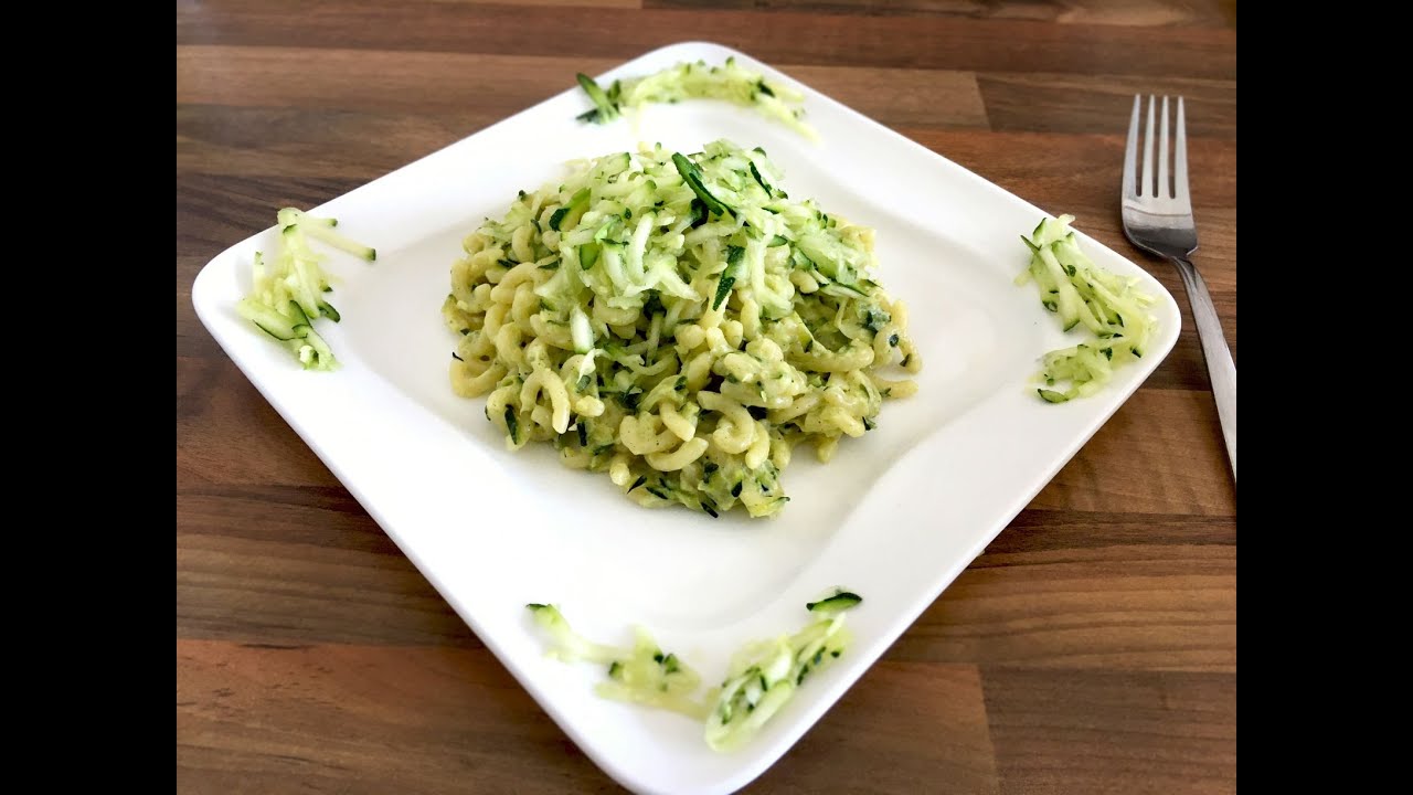 Pasta with Creamy Zucchini Sauce Cooking with ESN Heidelberg YouTube