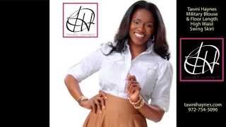 Tawni Haynes Military Blouse & Floor Length High Waist Swing Skirt