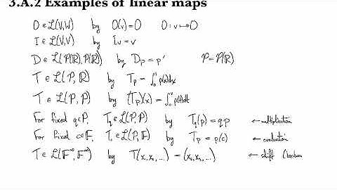 3.A.2 Examples of linear maps