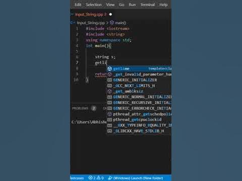 Input string containing spaces | C++ - YouTube