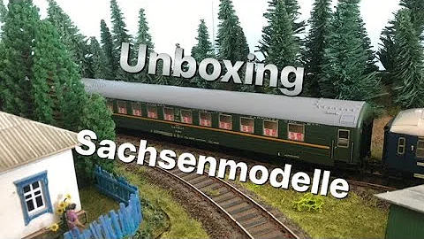 Unboxing Sachsenmodelle SZD 14329 Ammendorf Railway carriage h0 - спальный вагон сжд