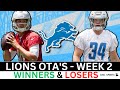 Detroit Lions OTAs Winners &amp; Losers Ft. Jared Goff, Amon-Ra St. Brown, Jameson Williams &amp; Barnes