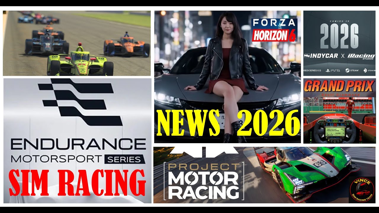SIM RACING LES NOUVEAUTES 2026 (Simu, arcade et Simcade) - YouTube