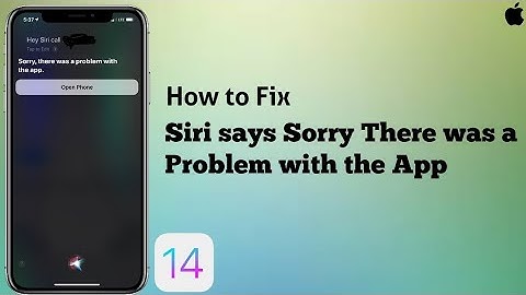 Siri says Sorry there was a Problem with this App error on iPhone and iPad in iOS 14.4 [Solved]