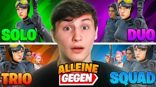 ICH musste *JEDEN MODUS* in Fortnite ALLEINE gewinnen.. 😭 - (Fortnite Chapter 5 Challenge)