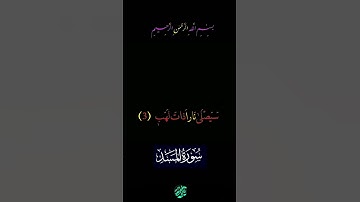 ﴿سورة المسد ﴾ #قران_كريم #المصحف #راحة_نفسية #لايك #اكسبلور