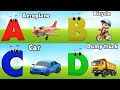 Vehicles Alphabet Song for kids | Vehicle ABC Song | Phonics for Kids | Alphabet Letters, Baby