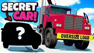 MEGA RAMP JUMP for a SECRET CAR in BeamNG Drive Mods!