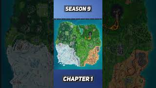 The Evolution Of the Fortnite Map 😱🥺 (Chapter 1 - Chapter 4)