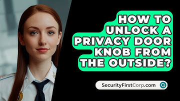 How To Unlock A Privacy Door Knob From The Outside? - SecurityFirstCorp.com