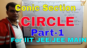 Conic Section--Circle|For IIT JEE/JEE MAIN|Part-1|By-Ajit sharma sir(Ex faculty FIITJEE,Super 100).