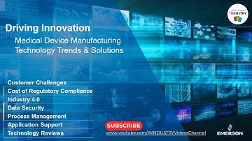 EMERSON WEBINAR - Medical Device Manufacturing Technology Trends & Solutions