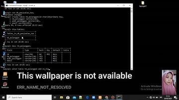 Membuat Database di Mysql Server Melalui CMD Dengan Perintah Show,Create,Use,Desc,Alter