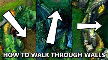 How to WALK THROUGH WALLS in LoL? Pathing Bug Guide!