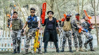Nerf Guns War : Two S.W.A.T Of SEAL TEAM Special Attack Black Leader Dangerous Criminal Group