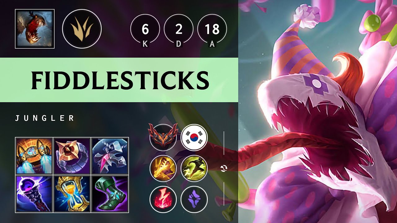 Fiddlesticks Jungle vs Elise - KR Grandmaster Patch 25.16