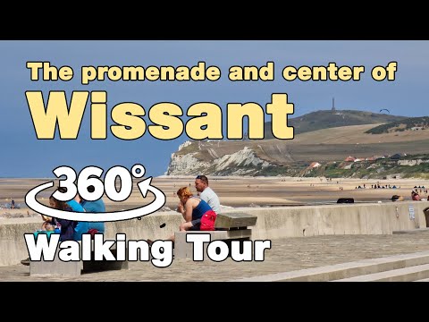 Wissant, France | 360° Walking Tour VR | La Promenade et le Centre Ville (2023)