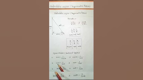 सेकेंडों में सीखें Trigonometry formula निकालना ||(त्रिकोणमिति) || #maths #shorts #ytshorts #upboard