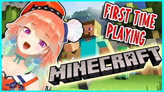 【Minecraft】First Time Playing Minecraft!!! #kfp #キアライブ