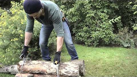 Easy log picking up with Fiskars Log Hook and Tong