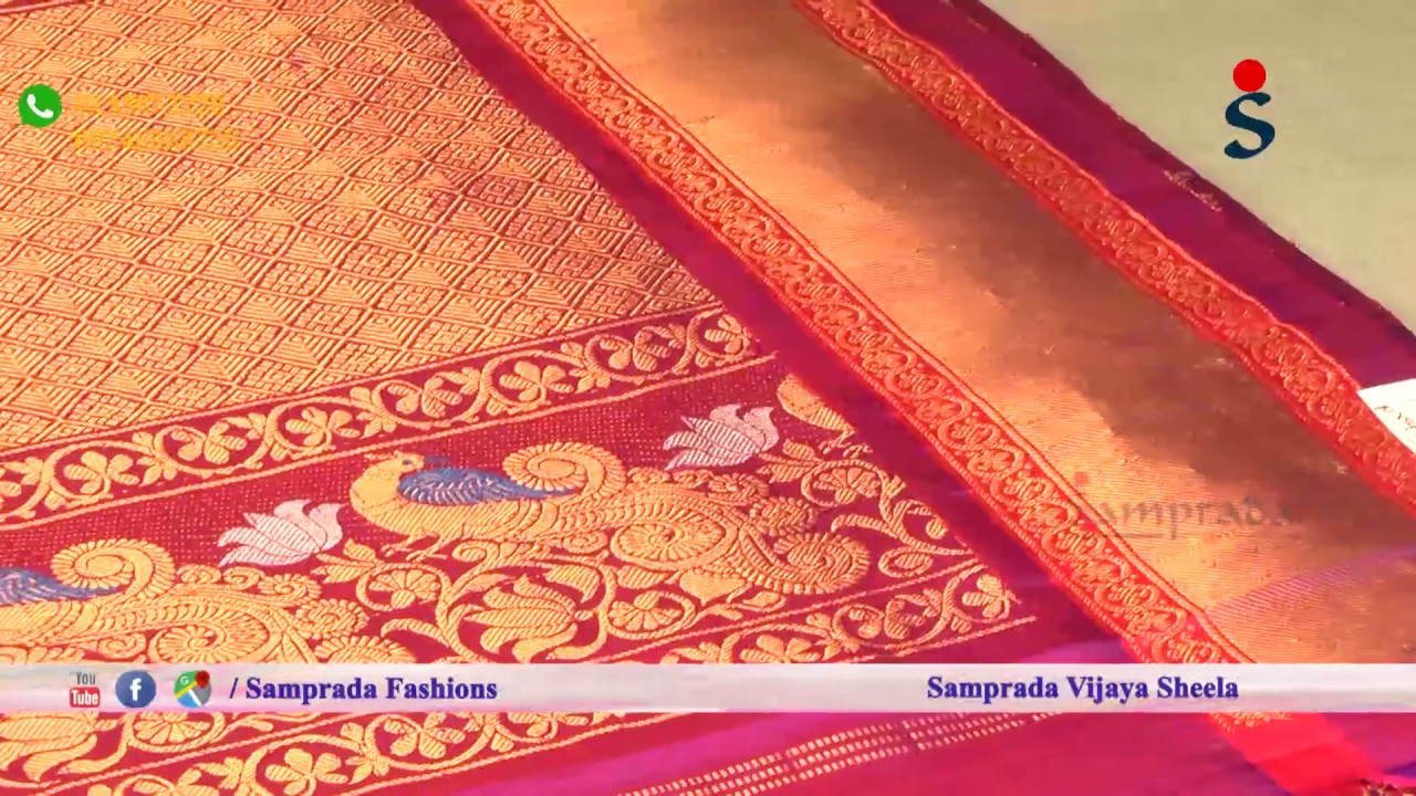 Samprada Gadwal Pure Silk Sarees || Turning Peacock Motifs || Bridal Wedding & Festive Collection |