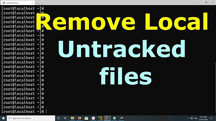 How to Remove Local Untracked files from the current Git working tree