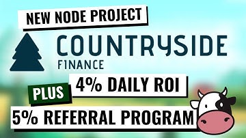 NEW NODE PROJECT LAUNCHING SOON: THIS PROJECT COULD BE HUGE WITH 4% DAILY ROI AND 5% REFERRAL PLAN