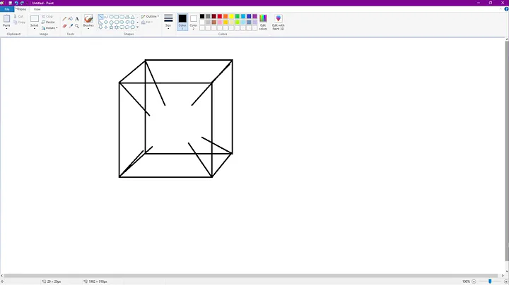 how to draw a three dimensional cube and four dimensional tesseract