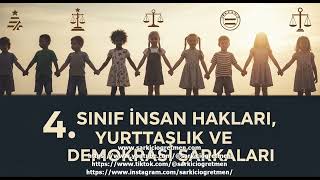 4. Sınıf İnsan Hakları, Yurttaşlık ve Demokrasi Haklarımı bilirim, sorumluluklarımı yer kapak görseli