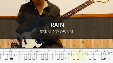 SEKAI NO OWARI - RAIN - Bass Cover 弾いてみた