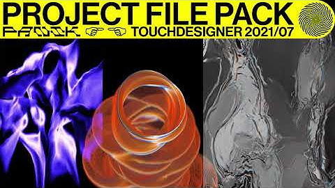 TOUCHDESIGNER PROJECT FILE PACK (PATREON EXCLUSIVE)