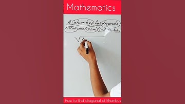 How to find diagonal of Rhombus