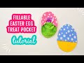Sewing Fillable Easter Egg Treat Pocket, super easy to make and reusable.