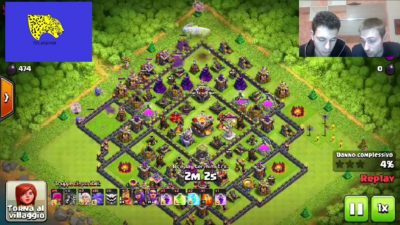Attacco con BOCCIATORI MAXATI in CLASH OF CLANS - The Jaguars