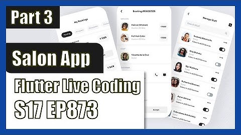[Flutter] Flutter Live Coding EP873 (Salon App Part 3)
